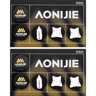 AONIJIE ZP001 5pcs/set Marathon Race Bib Holders Number Buckle Running Cycling Race Number Button