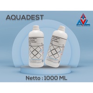 AQUADEST FLUTE WATER/ PURE WATER/ (H2O) - 1000 ML