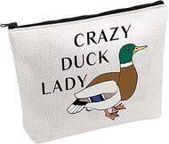 Duck Owner Makeup Bag Crazy Duck Lady Cosmetic Bag Duck Lover Gifts, CRAZY DUCK LADY B