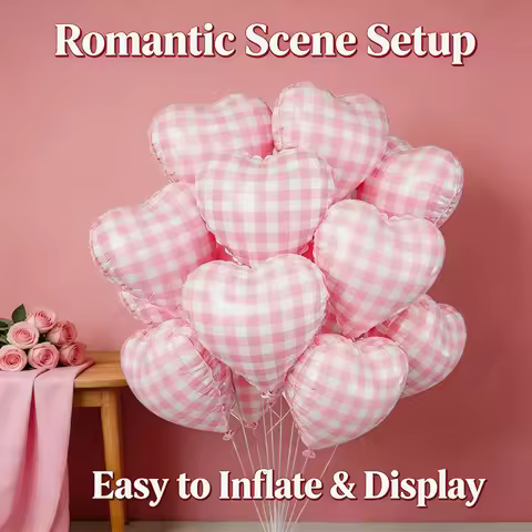 6/8PC 12inch Mesh Heart Foil Balloons With A Hollowed-out Mesh Heart Pattern Valentine's Day Wedding