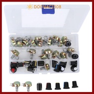 DOONACI308 80Pcs Potentiometer Kit, Assortment Kit with Storage  Adjustable Potentiometer, Set Kit w