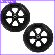 kevvga 2 Pcs Wheel Replacement Practical Wheels for Walkers Wheelchair Front Multipurpose Rubber
