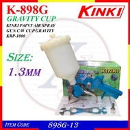 K-898G X 1.3mm KINKI PAINT AIR SPRAYERS C/W CUP GRAVITY KRP-1000 | KINKI SPRAY GUN 898G-13