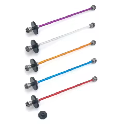 WLtoys 124016 124017 124018 124019 Metal Center Drive Shaft Assembly Motor Gear For 1/12 RC Car Upgr