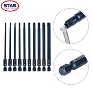 [STAS] 1pc 100mm Blue   for Torx Screwdriver Bits Set Electric Screwdriver T7-T40