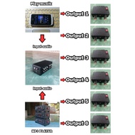 3 channel stereo audio Splitter - converter - parallel - RCA to RCA