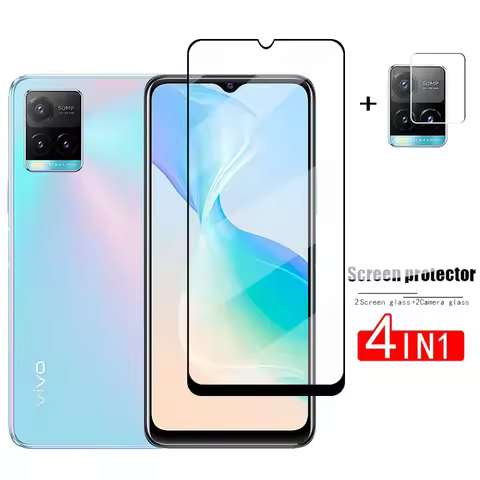 Full Cover Glass For Vivo Y33s Screen Protector For Vivo Y33s Y21 Y20 Tempered Glass HD Protective P