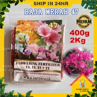 FERTILIZER BAJA MERAH ANITA 47 FLOWERING RED FERTILIZER 400g 2Kg BUNGA