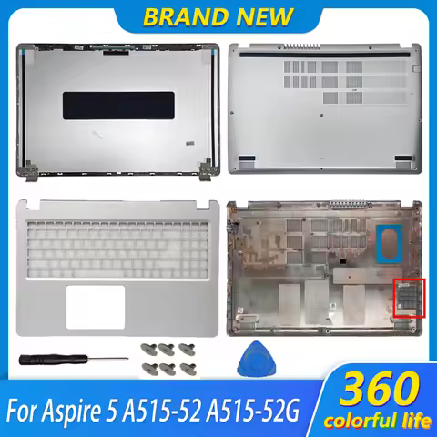 Laptop Case For Aspire 5 A515-52 A515-52G A515-52K LCD Screen Back Top Cover Front Bezel Palmrest Lo