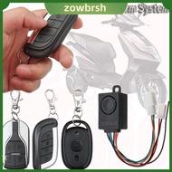 ZOWBRSH 36-72โวลต์ ชิ้นส่วนประกอบใหม่ อะไหล่สำหรับเปลี่ยน ระบบเตือนภัย E-BIKE รถจักรยานยนต์สกู๊ตเตอร์ มีรีโมทคอนโทรลสองตัว การรักษาความปลอดภัยจักรยานไฟฟ้า