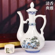 Fenjiu origin: Shanxi Xinghua Village Baijiu Pot Ceramics Po汾酒产地山西杏花村白酒酒壶陶瓷一壶好酒礼盒装53度500ML*2瓶装7.20