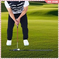 [Wishshopefhx] Putter Straight Ruler Portable Putting Ruler for Office Indoor Putting Green Black