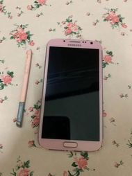 【出清】故障品 Samsung Galaxy Note 2 GT-N7100 零件機 智慧型手機 安卓 Android 粉色