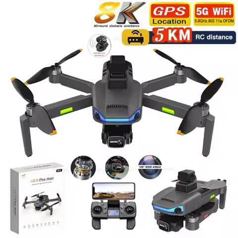 AE3 Pro Max 6K HD Image 5G Signal Surround Flght Optical Flow Mode Waypoin Flight 360° Obstacle Avoi
