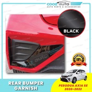 Car Perodua Axia SE 2020 - 2023 Rear Bumper Garnish Chrome Black Carbon