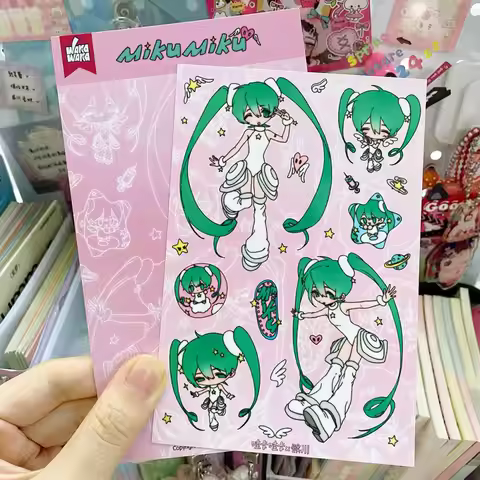 1Pc SCRAPBOOK Decorative Character STICKER Japanese Style Girl Sticker Decals For Journaling Scrapbo