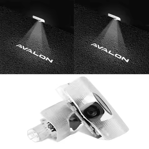 2pcs Auto Badge Shadow Light LED Door Light For Toyota AVALON GR Car Styling AVALON Ghost Shadow Lam
