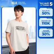 HLA men's gray short-sleeved t-shirt - cool feeling technology, breathable and cool HLA T Shirt Lela