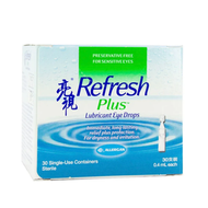 亮視 - 亮視Refresh Plus Plus Eye Drops滋潤滴眼液 #00502742 (單支獨立包裝-30支裝) EXP:06/08(AUG)/2026#LUBRICANT EYE DR