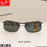 Kacamata RBN RB3339 61-17-125 Hitam Full Lensa Kaca UV400