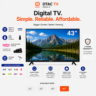 Televisyen Pintar Dtac 40 Inch TV Smart 40" Netfix Hdmi Usb Android Goggle Tv Led Smart TV Cheap