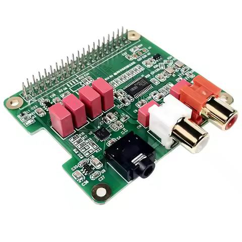 Rpi HiFi DAC Hat for Raspberry Pi compatible with Raspberry Pi Zero, Zero W, 3B, 3B+, Pi 4 ,Pi 5 wit