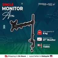 Monitor Arm with Laptop Holder Monitor Stand for up to 27 Inch Monitor and 17 Inch Laptop