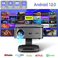 XIWBSY 40000Lumens Portable Projector 4K Android 12.0 Daylight Projector 64G 8K Video Home Theater A