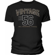 Men's cotton T-shirt 70th Birthday Gift for Men - Vintage 1956 Original Parts - Athletic - F/70th Bi