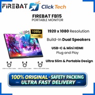 FIREBAT FB15 15.6 Inch Portable Monitor IPS 1920*1080 FHD Display Laptop Computer Phone Screen Type-