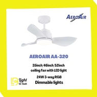 AEROAIR AA-320 35inch/46inch/52inch ceiling fan with LED light