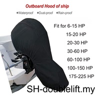 [double]420D Oxford Cloth Boat Outboard Motor Cover Dustproof Universal Washable Yacht Replacement Engine Protector with Storage Bag