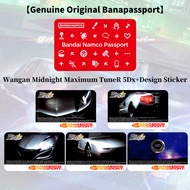 Banapassport Amusement IC Blank Card and Wangan Midnight Maximum Tune 5DX+ Sticker Design
