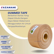 1 BOX GUMMED TAPE 2" x 100M Gummed paper craft Tape Tiger LAKBAN AIR