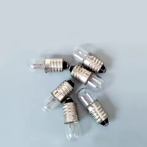 6.3V 12V 24V 30V 36V 2W 3W 5W 0.15A Screw Instrument Signal Indicating Small Bulb Button E10 Switch 