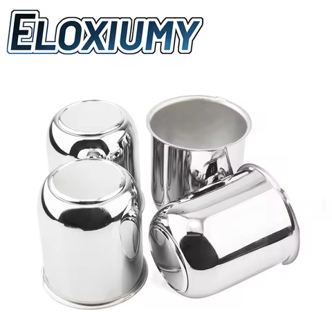 Eloxiumy 2pcs or 4pcs 81mm Trailer Wheel Center Caps 3.19 in Push Through Wheel Center Caps for Truc