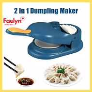 FAELYN 2in1 Dumpling Maker Mould Dough Pressing Tool Manual Press Dumpling Skin Aftifact Karipap Mak