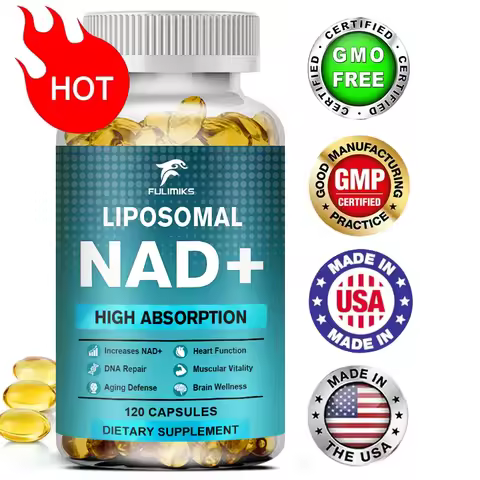 NAD+ Capsules Supplement - 1500 mg Of Resveratrol Containing Supplement - Anti-Aging Cell Booster, H