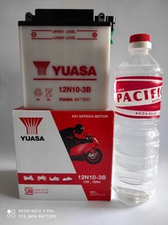 AKI BASAH YUASA 12N10-3B VIAR, TOSSA, VESPA 2 TAK (termasuk air)