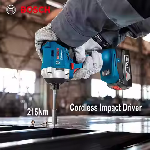 Bosch Cordless Impact Driver GDR 18V-215 215Nm High Torque 18V Brushless Electric Screwdriver Wood/M