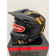 MT HELMETS STREETFIGHTER SV SKULL 2020 A12 MATT GRAY, OPEN/FULL FACE HELMET, DOUBLE VISOR, STREET FI