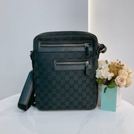 MS0681	Gucci 古馳男款經典暗花紋肩帶包包 Men Messenger Crossbody Canvas