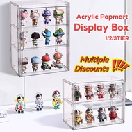 Acrylic Popmart Display Box Figurine Display Case Transparent Storage Box