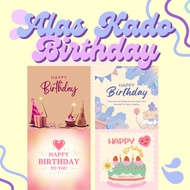 Greeting Card Gift Base Souvenir BIRTHDAY / Gift Card Children's Birthday Greeting Card Aesthetic/ B