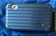 ★☆【RIMOWA】EVA 長榮航空皇璽桂冠艙 RIMOWA 過夜包盥洗包, 加州藍, 附專屬防塵布套 ,不含內容物☆★