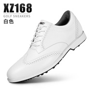 PGM Mens Golf Shoes Waterproof Style Golf Shoes Male Slip Resistant Sports Sneakers Outdoor Casual Business Footwear XZ168