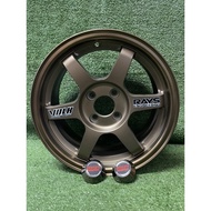 Auto Option Rim -  VOLK RAYS TE37  15 inch 7.0jj offser35  4 hole 100  (New Sport Rim)  Bronze  GMD  BLUE  Gloss - black