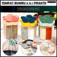 Practical 5 in 1 spice box kitchen spice box