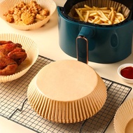 50PCS Air Fryer Paper Liner Disposable airfryer oven microwave Kitchen Baking Papers BBQ Plate Paper