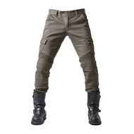 【NEW】 Men Denim Cargo Skinny Solid Pockets Pencil Pants Washed Ankle Length Jeans Vintage Moto Biker